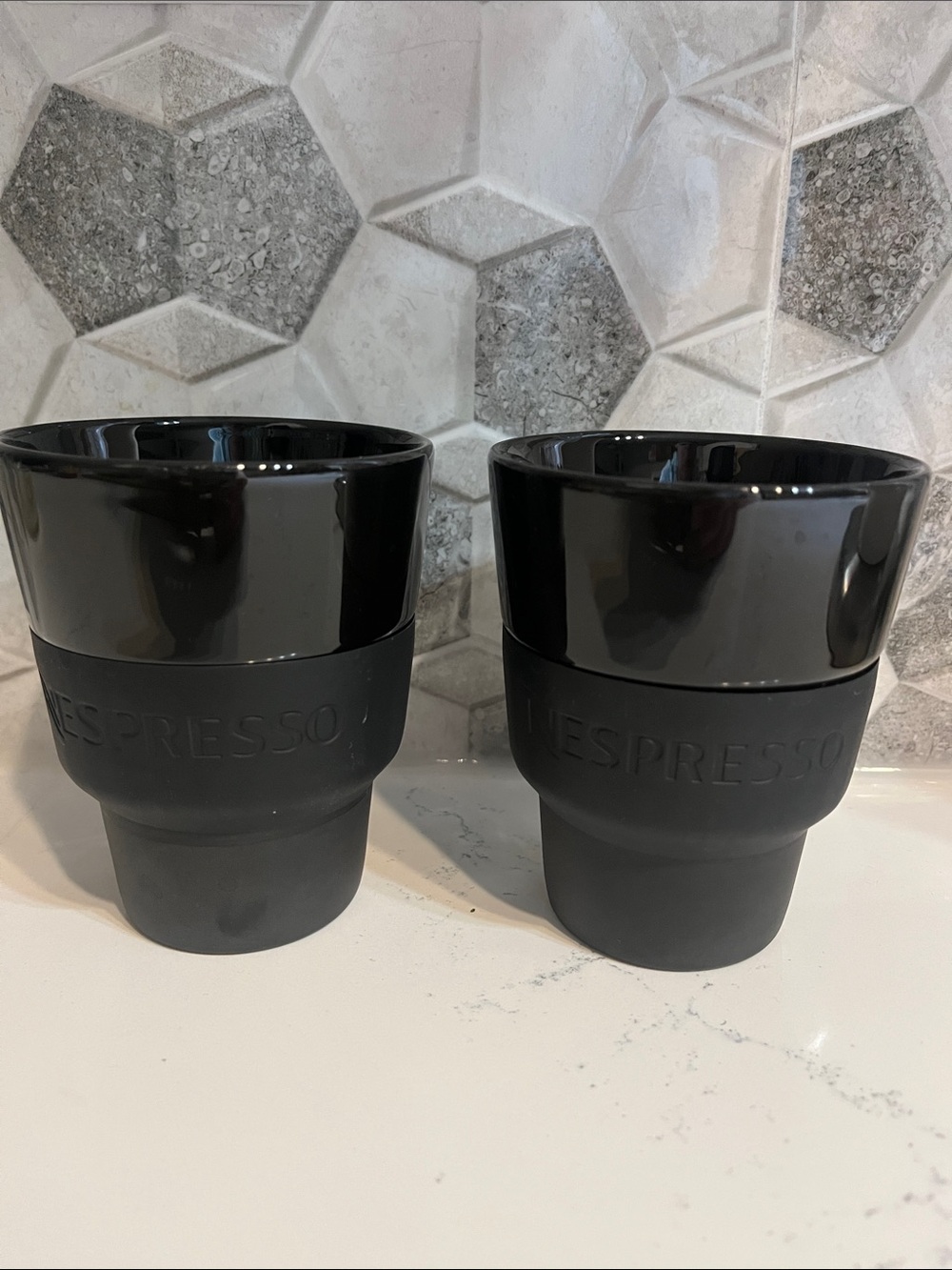 Nespresso Touch Lungo 170ml Black Reusable Coffee Cups (Set of 2)